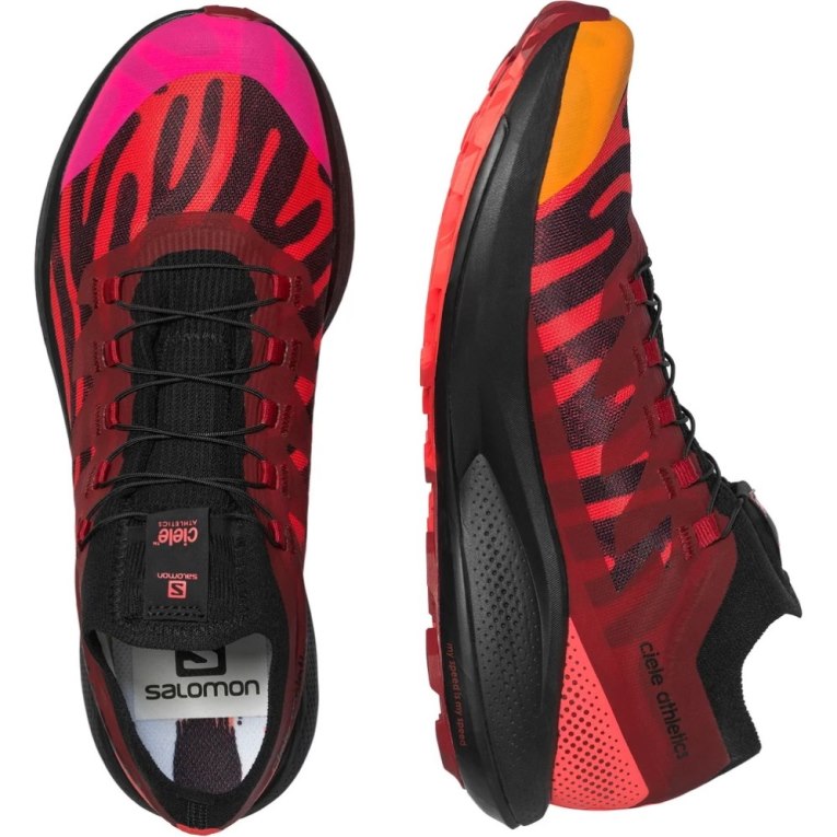 Salomon Pulsar Pro For Ciele Trailove Bezecke Tenisky Panske Červené | SK 6EMSQV